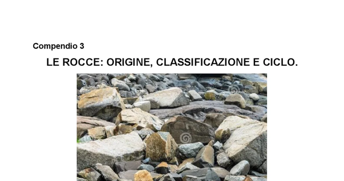 Le Rocce, Origine Classificazione e Ciclo | Algor Library