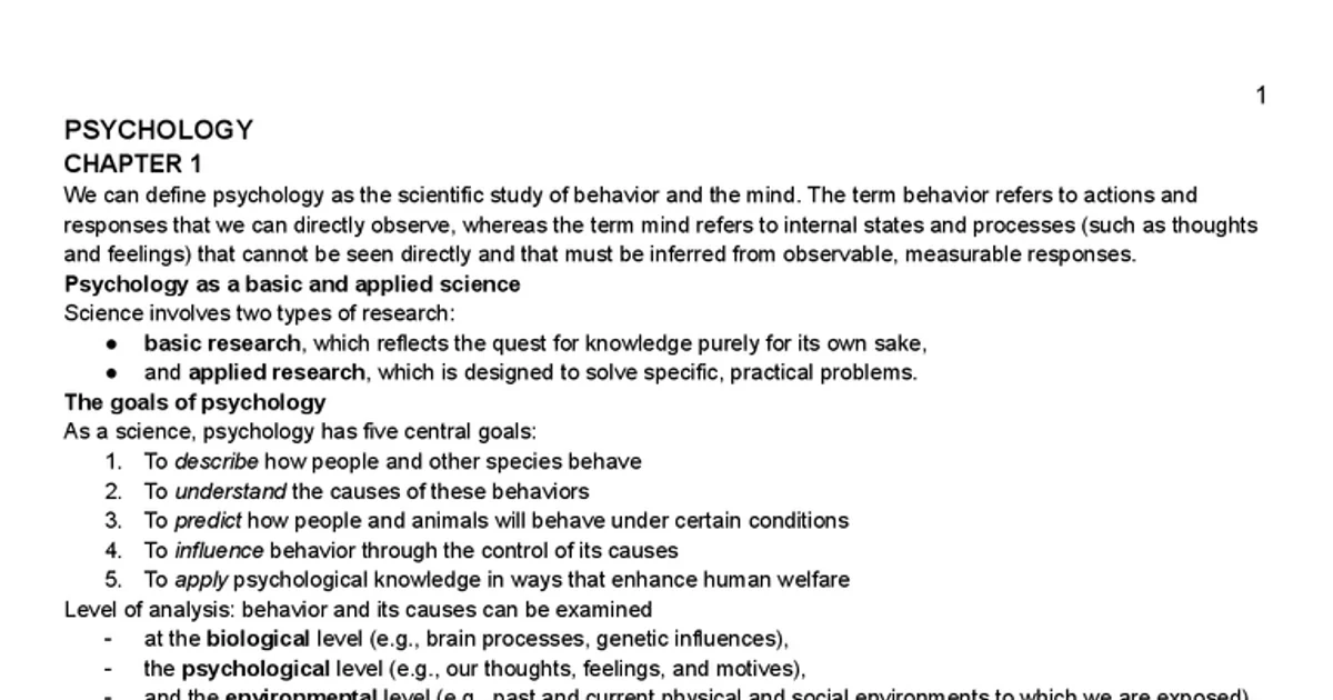 Psychology, Intellectual Roots and Perspectives | Algor Library